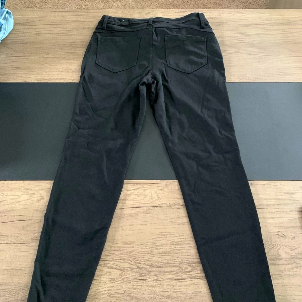 Black Bootcut Jeans with Dark Stitching